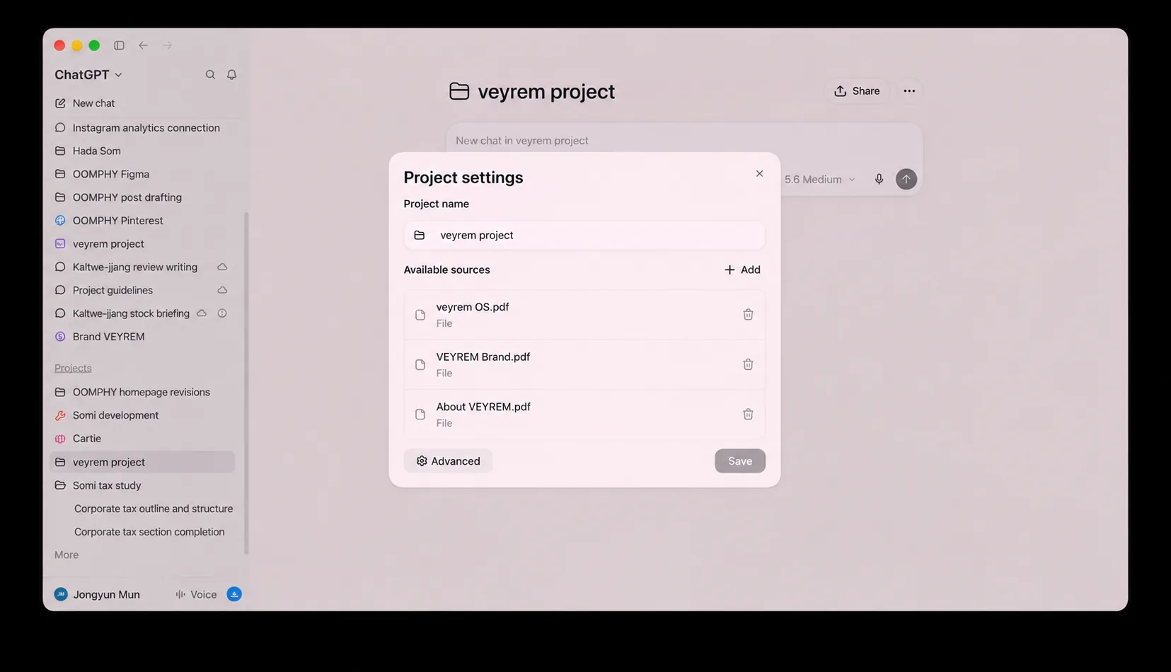 ChatGPT Project source files for the VEYREM writing workflow