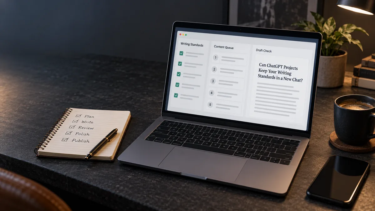 ChatGPT Projects for writing workflow in a recurring content project