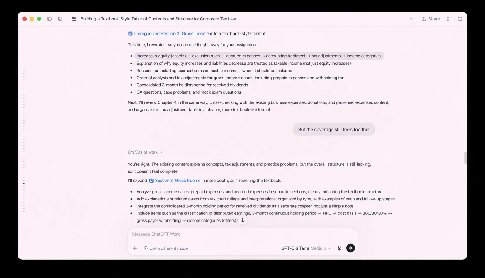 Can ChatGPT summarize PDFs accurately? Tax-law study outline used for verification